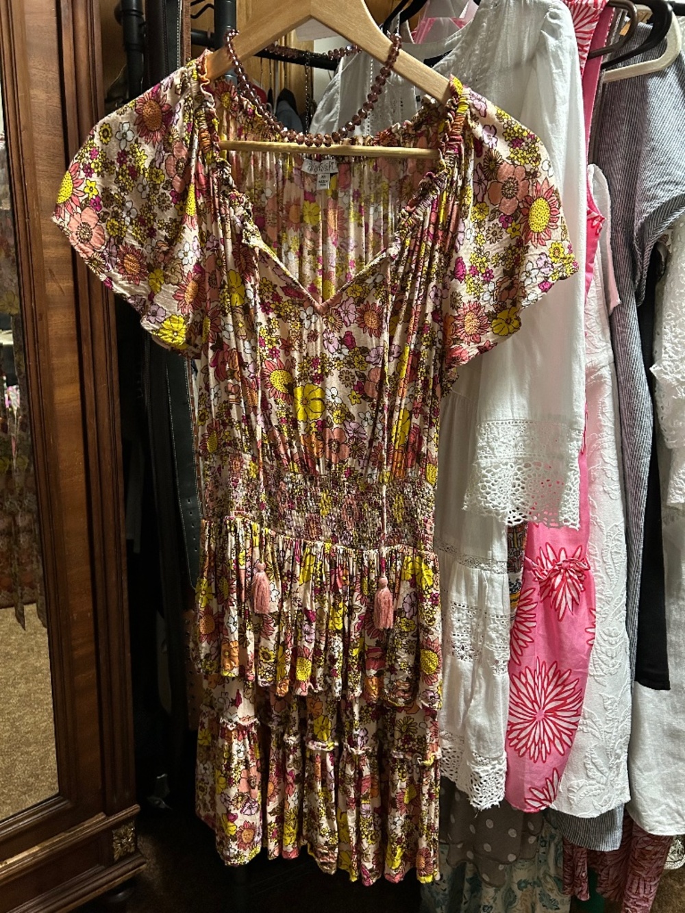 Patrons of Peace Floral Tiered Dress